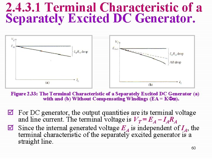 2. 4. 3. 1 Terminal Characteristic of a Separately Excited DC Generator. Figure 2.
