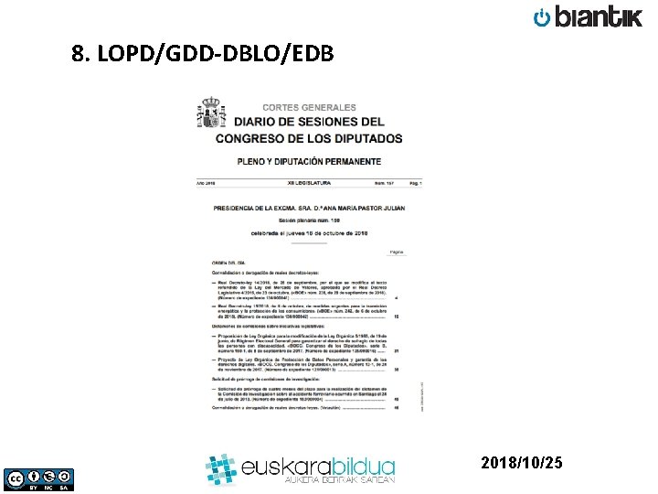 8. LOPD/GDD-DBLO/EDB 2018/10/25 