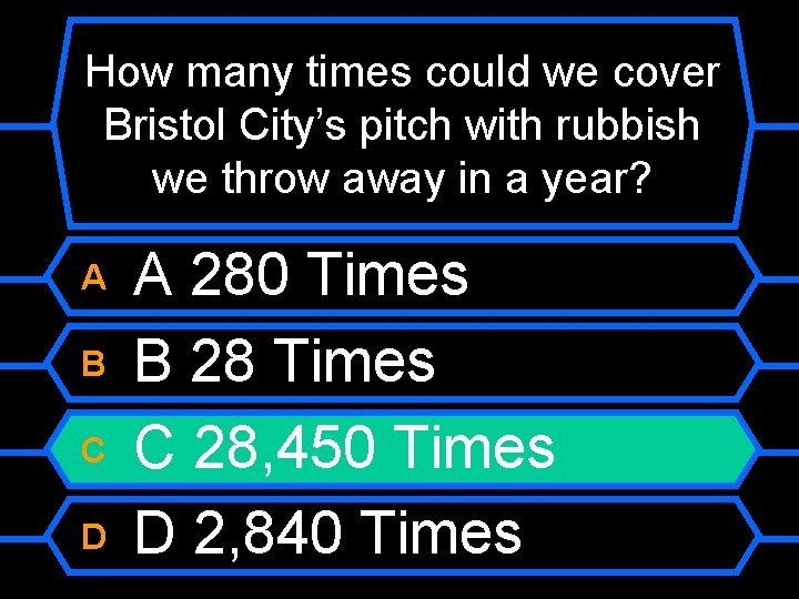 How many times could we cover Bristol City’s pitch with rubbish we throw away