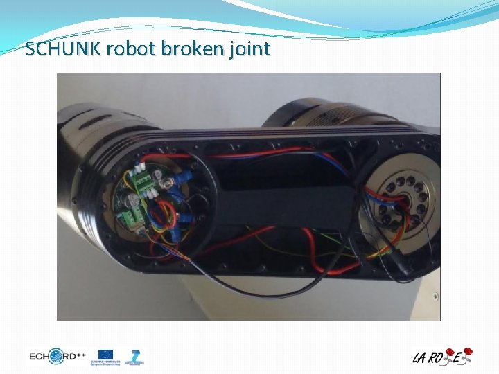 SCHUNK robot broken joint 