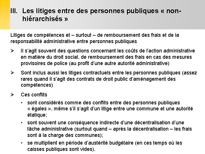 Les litiges entre personnes publiques Lexemple de lAllemagne
