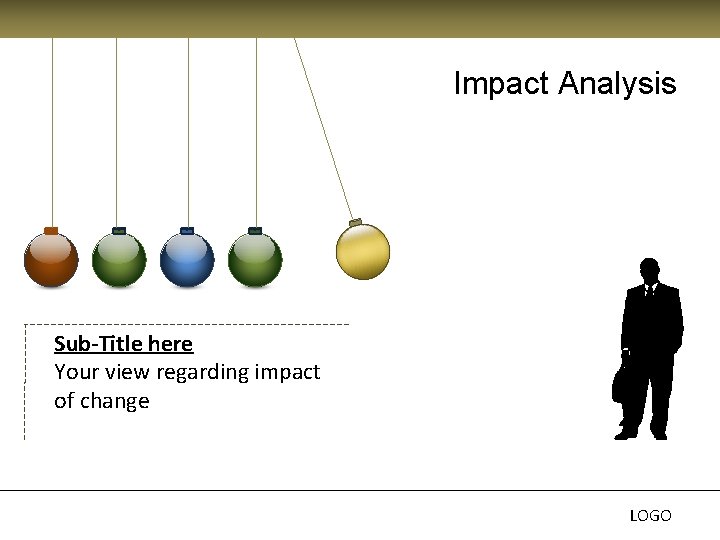 Impact Analysis Sub-Title here Your view regarding impact of change LOGO 
