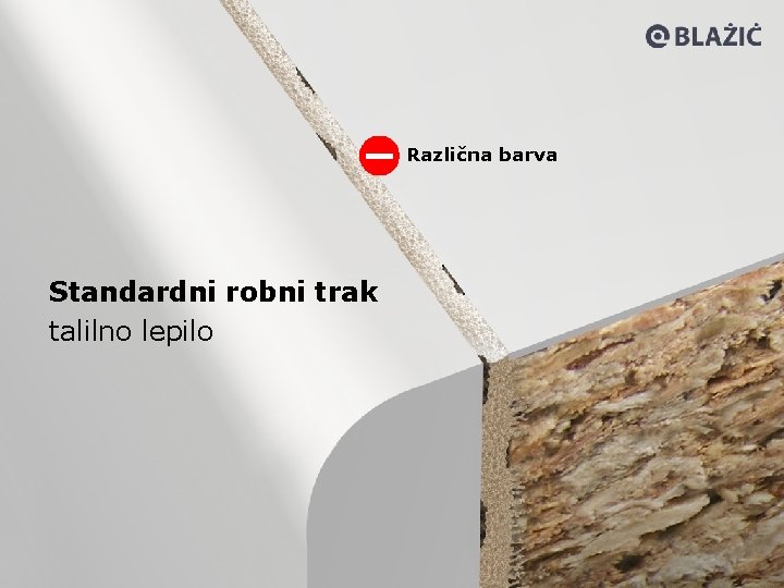 Različna barva Standardni robni trak talilno lepilo 