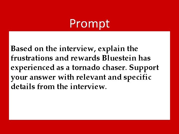 Prompt Based on the interview, explain the frustrations and rewards Bluestein has experienced as