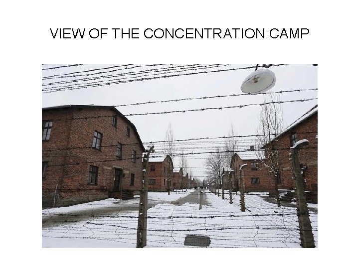 VIEW OF THE CONCENTRATION CAMP 