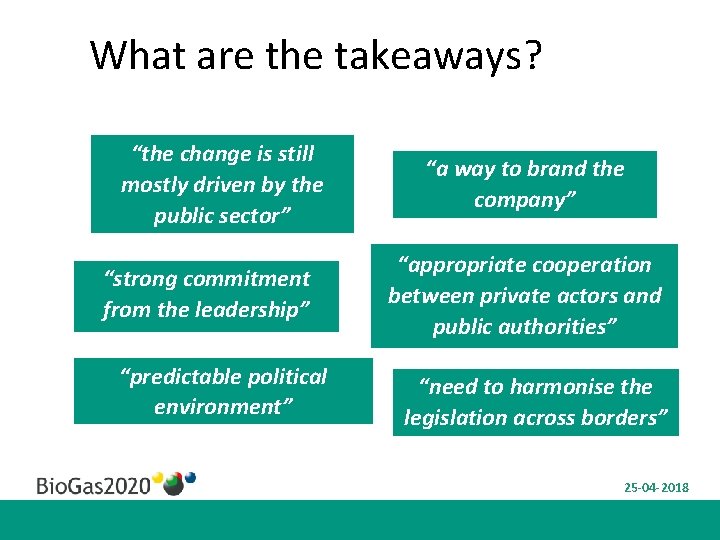 What are the takeaways? “the change is still mostly driven by the public sector”