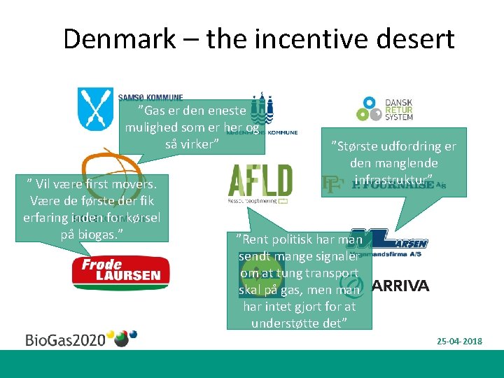 Denmark – the incentive desert ”Gas er den eneste mulighed som er her og