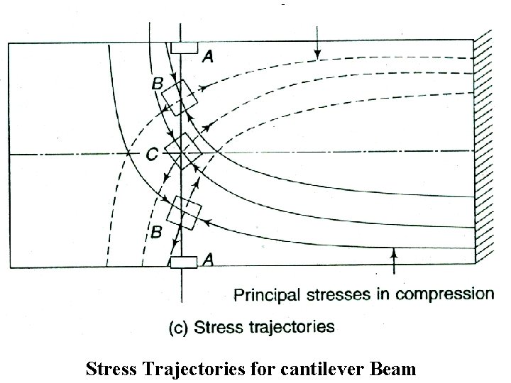 Stress Trajectories for cantilever Beam 