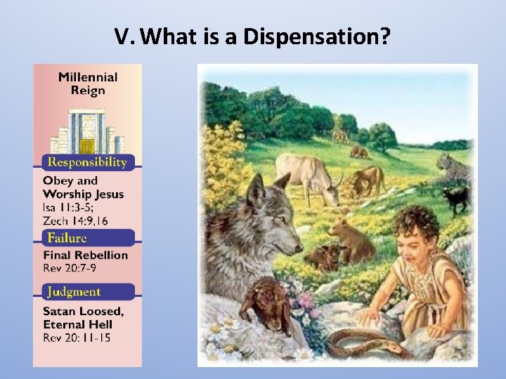 V. What is a Dispensation? 