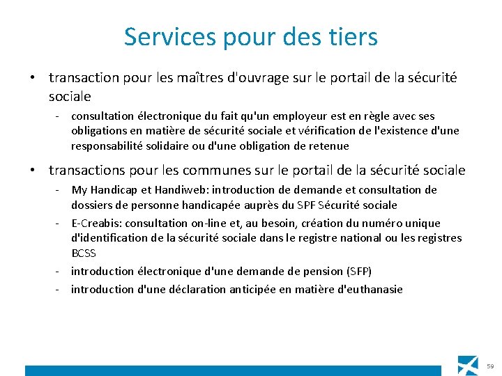 Services pour des tiers • transaction pour les maîtres d'ouvrage sur le portail de