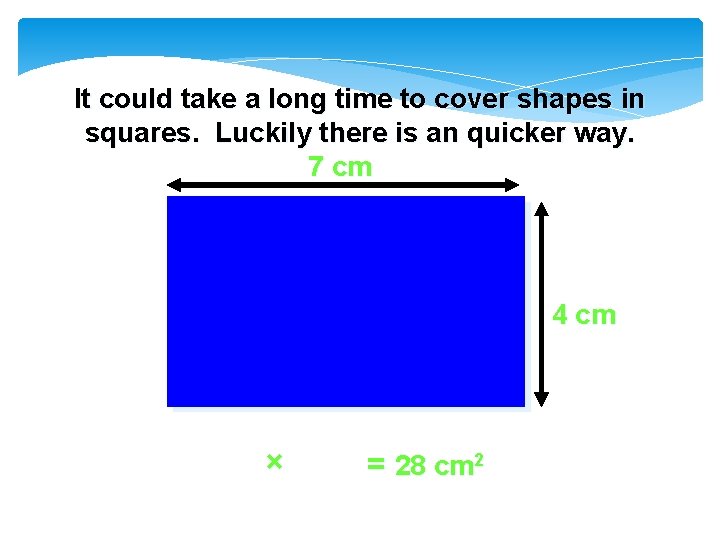 It could take a long time to cover shapes in squares. Luckily there is