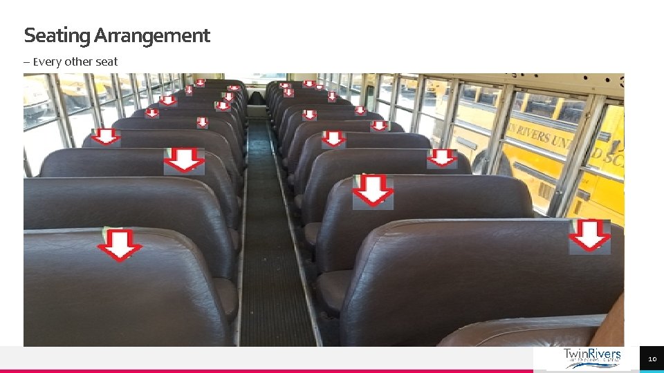 Seating Arrangement – Every other seat TREY research 10 