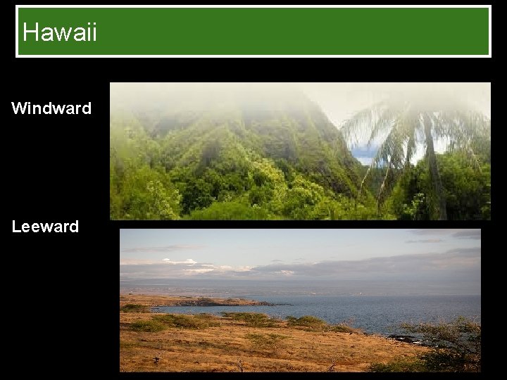 Hawaii Windward Leeward 