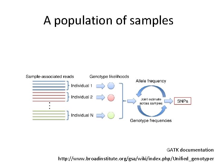 A population of samples GATK documentation http: //www. broadinstitute. org/gsa/wiki/index. php/Unified_genotyper 