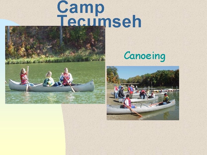 Camp Tecumseh Canoeing 