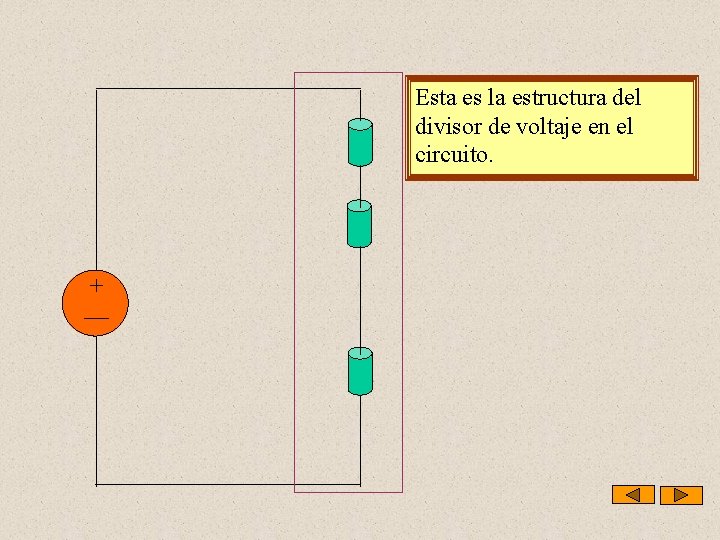 Esta es la estructura del divisor de voltaje en el circuito. 