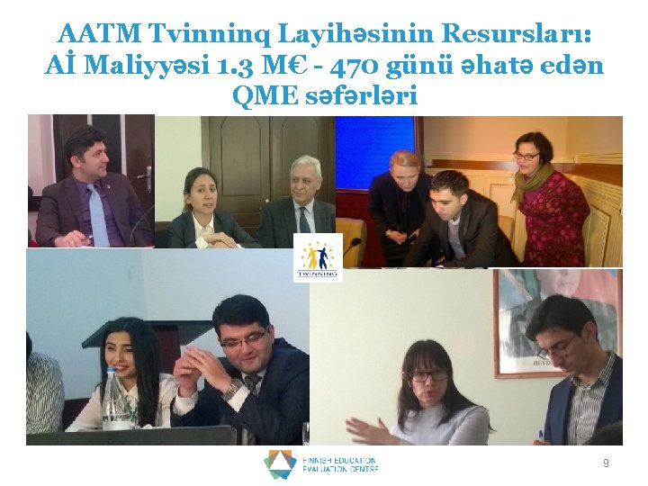 AATM Tvinninq Layihəsinin Resursları: Aİ Maliyyəsi 1. 3 M€ - 470 günü əhatə edən