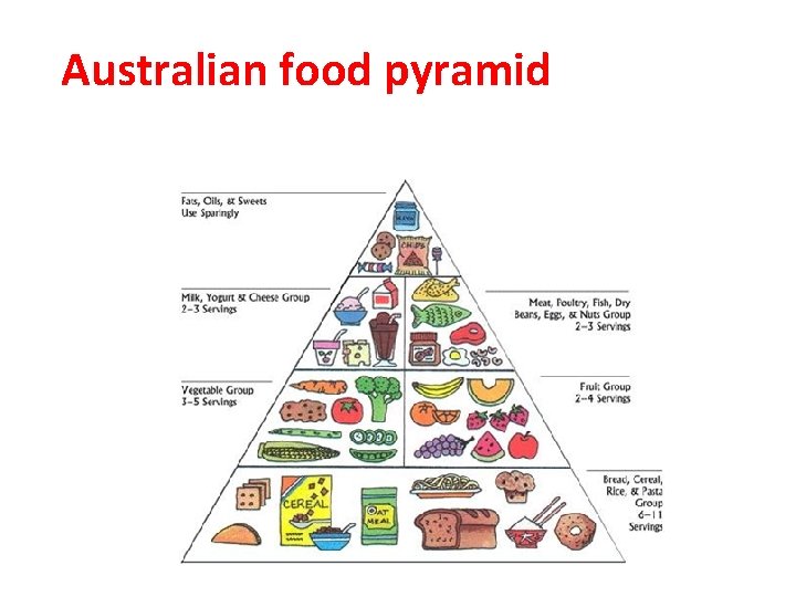 Australian food pyramid 