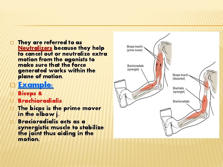 � They are referred to as Neutralizers because they help to cancel out or