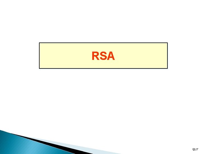 RSA q 17 