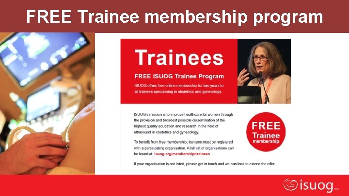 FREE Trainee membership program Editable text here 