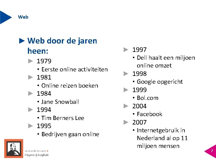 Web ► Web door de jaren heen: ► 1979 • Eerste online activiteiten ►