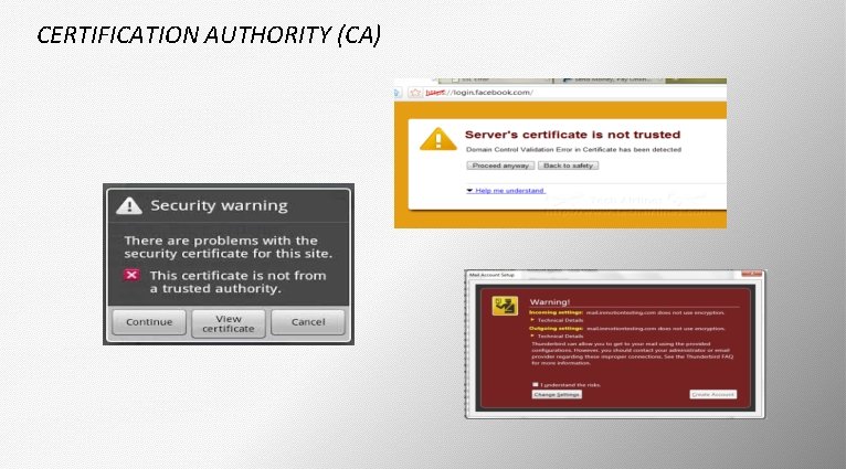 CERTIFICATION AUTHORITY (CA) 