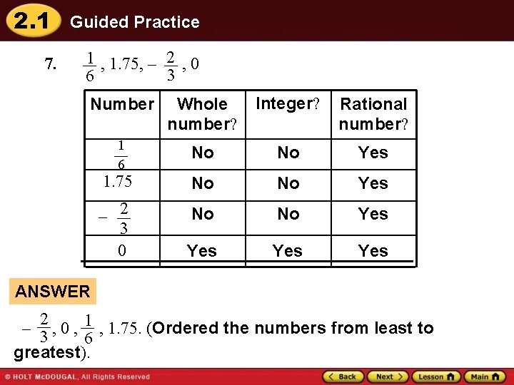 2. 1 7. Guided Practice 1 , 1. 75, – 2 , 0 3