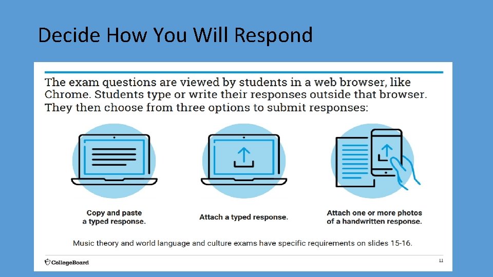 Decide How You Will Respond 