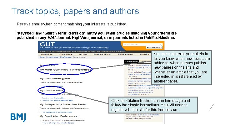 Track topics, papers and authors Receive emails when content matching your interests is published.