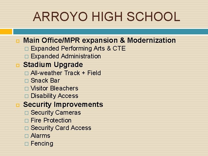 EL MONTE UNION HIGH SCHOOL DISTRICT BOND UPDATE