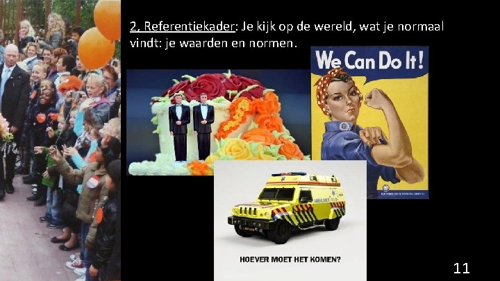 2, Referentiekader: Je kijk op de wereld, wat je normaal vindt: je waarden en