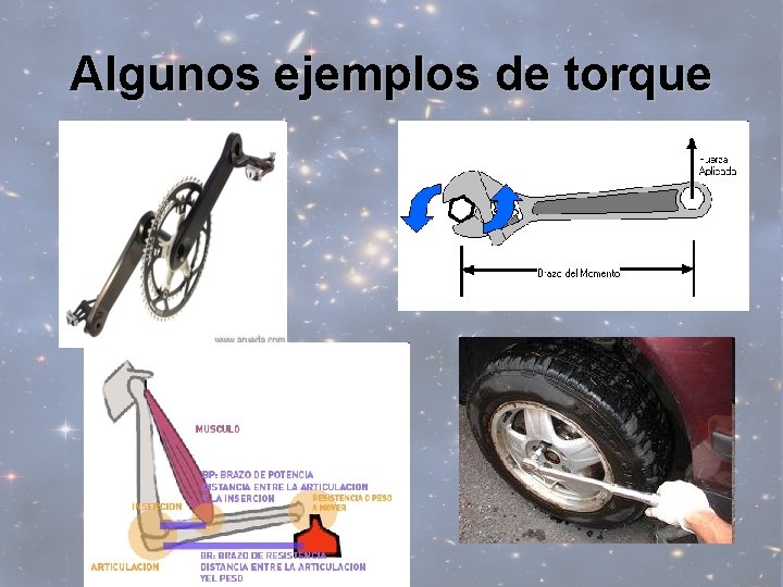 Algunos ejemplos de torque 