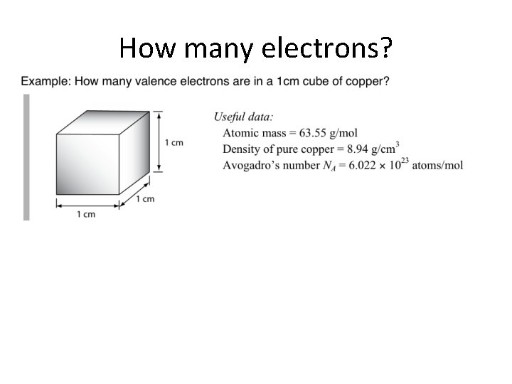 How many electrons? 