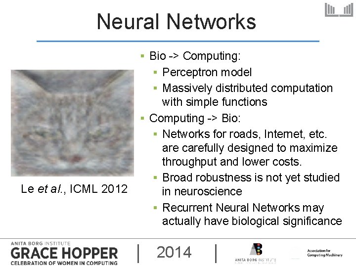 Neural Networks ▪ Bio -> Computing: ▪ Perceptron model ▪ Massively distributed computation Le