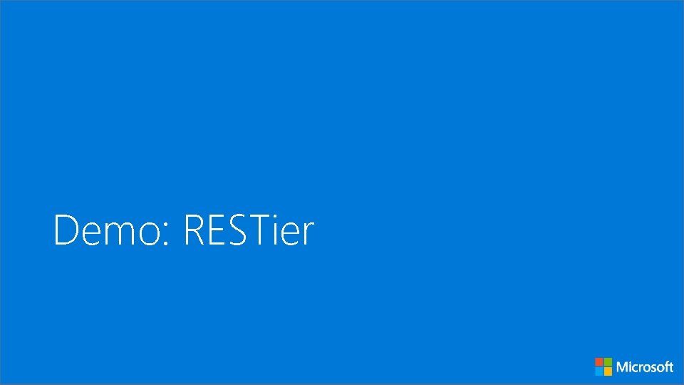 Demo: RESTier 