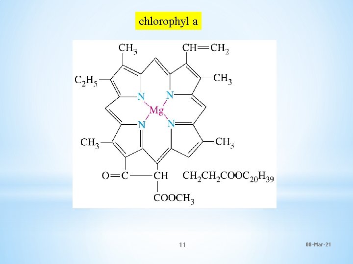 chlorophyl a 11 08 -Mar-21 