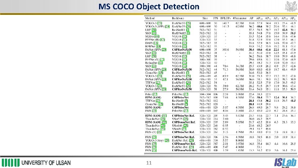 MS COCO Object Detection 11 