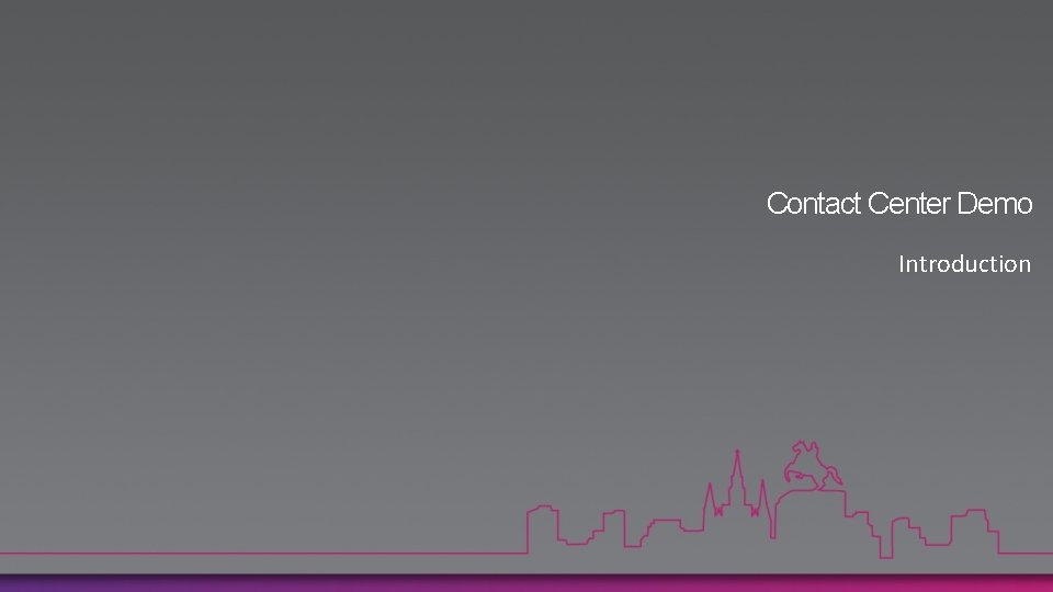 Contact Center Demo Introduction 
