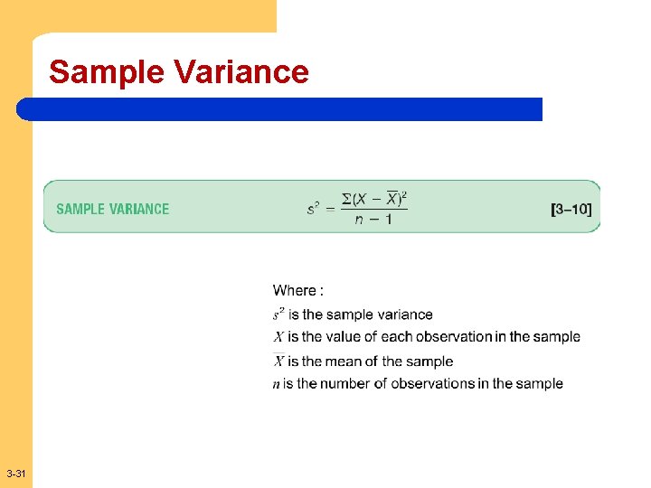 Sample Variance 3 -31 