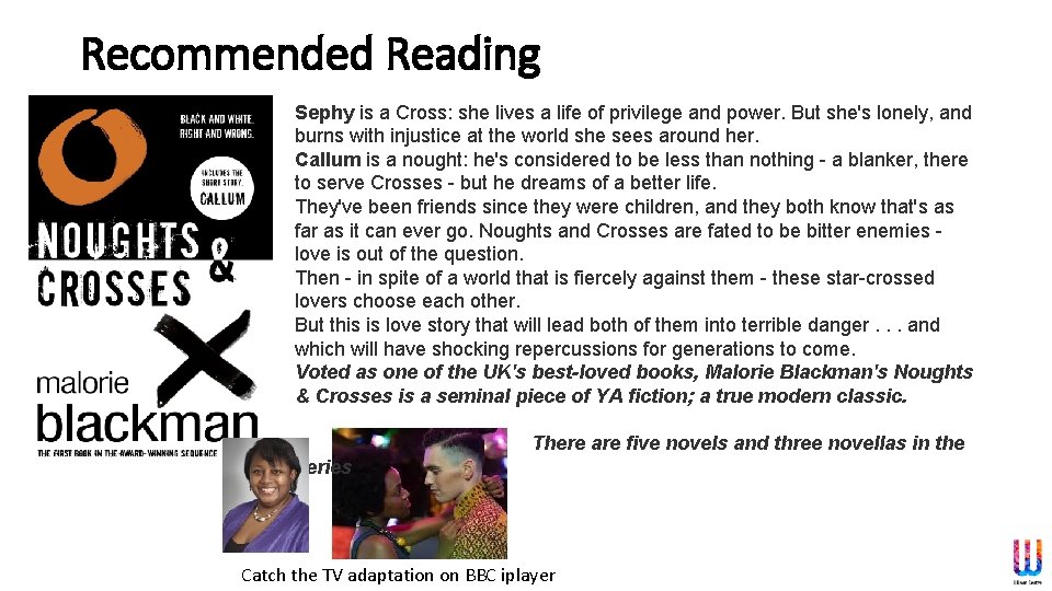 Recommended Reading Sephy is a Cross: she lives a life of privilege and power.