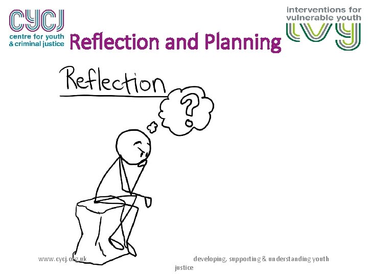 Reflection and Planning www. cycj. org. uk justice developing, supporting & understanding youth 