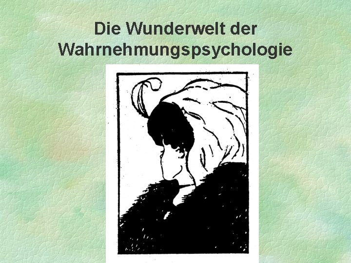 Die Wunderwelt der Wahrnehmungspsychologie 