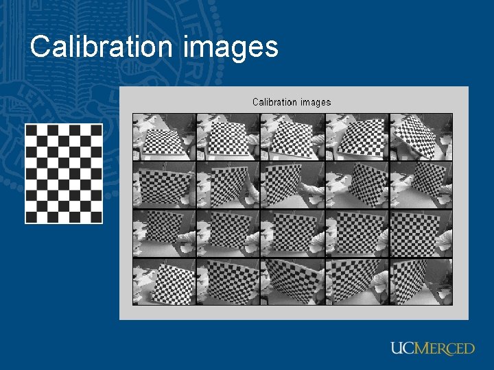 Calibration images 