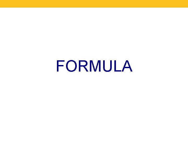 FORMULA 