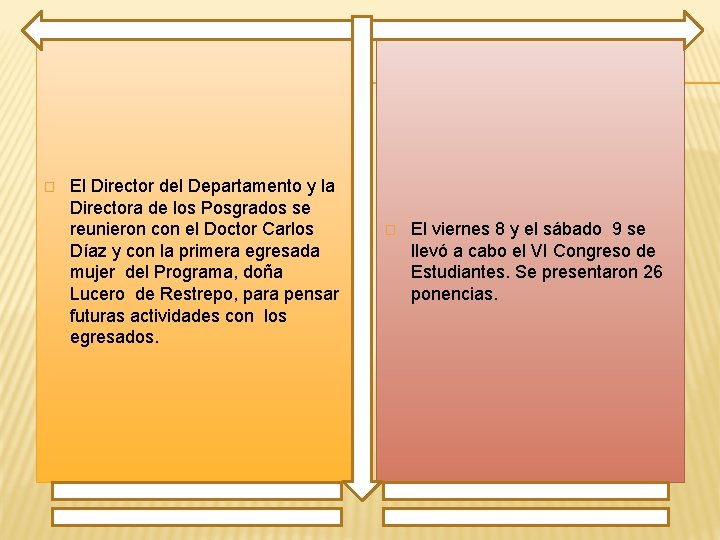 � El Director del Departamento y la Directora de los Posgrados se reunieron con