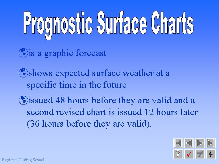 þis a graphic forecast þshows expected surface weather at a specific time in the
