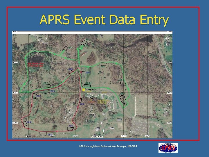 APRS Event Data Entry APRS is a registered trademark Bob Bruninga, WB 4 APR