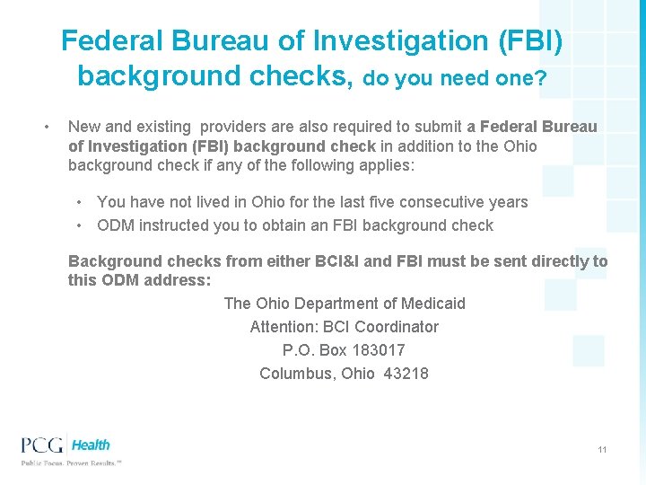 Federal Bureau of Investigation (FBI) background checks, do you need one? • New and