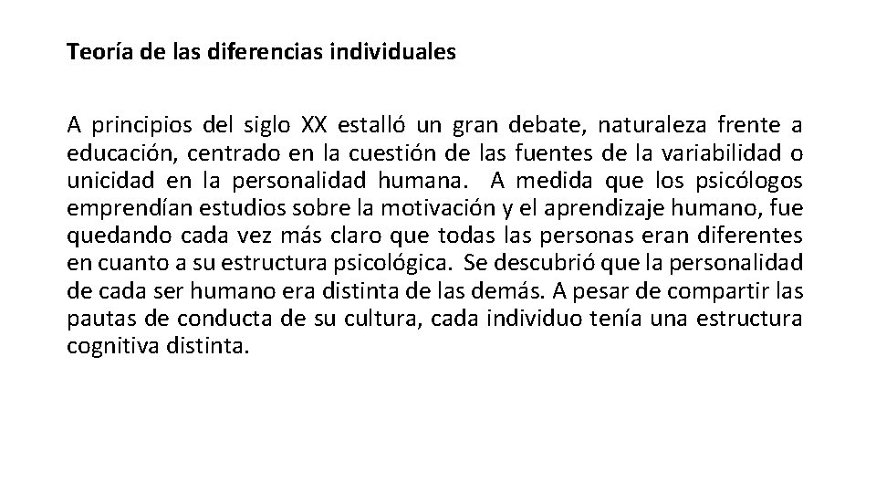 TEORAS DE LA PERCEPCIN SELECTIVA Percepcin Las palabras